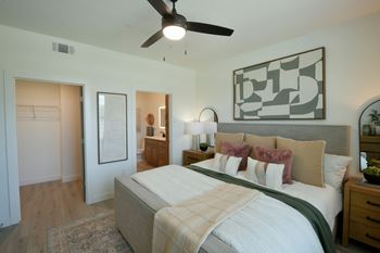 Bedroom and closet